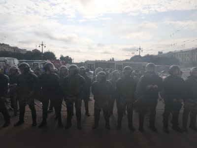 Акция «Против пенсионного грабежа» в Петербурге