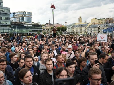 «За допуск на выборы». Митинг на проспекте Сахарова 20 июля 2019 года. Онлайн